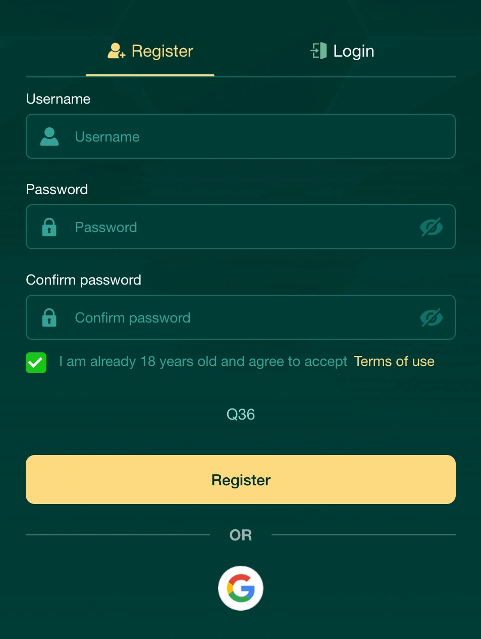 PAGTAYA Register